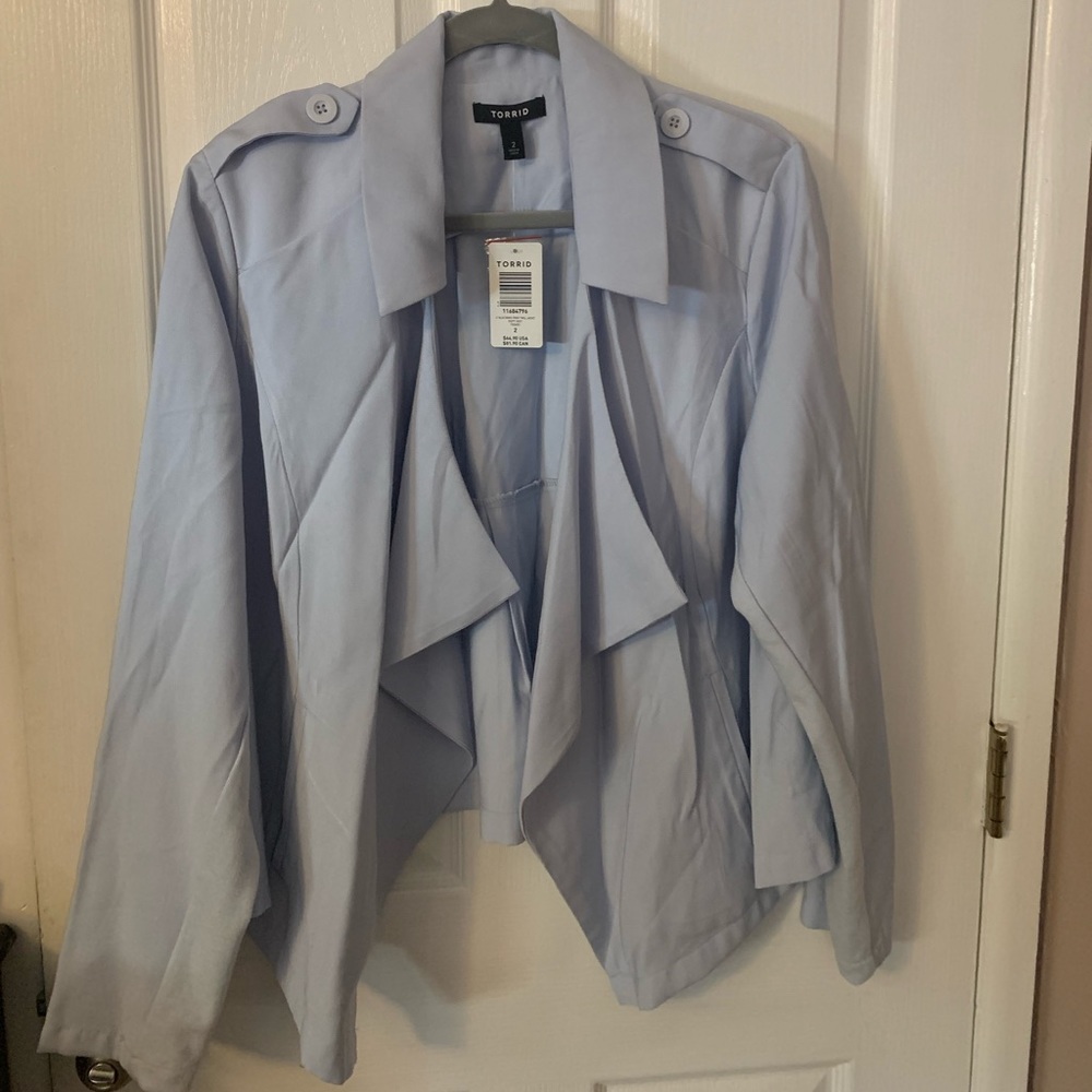 Torrid Drape-Front Jacket